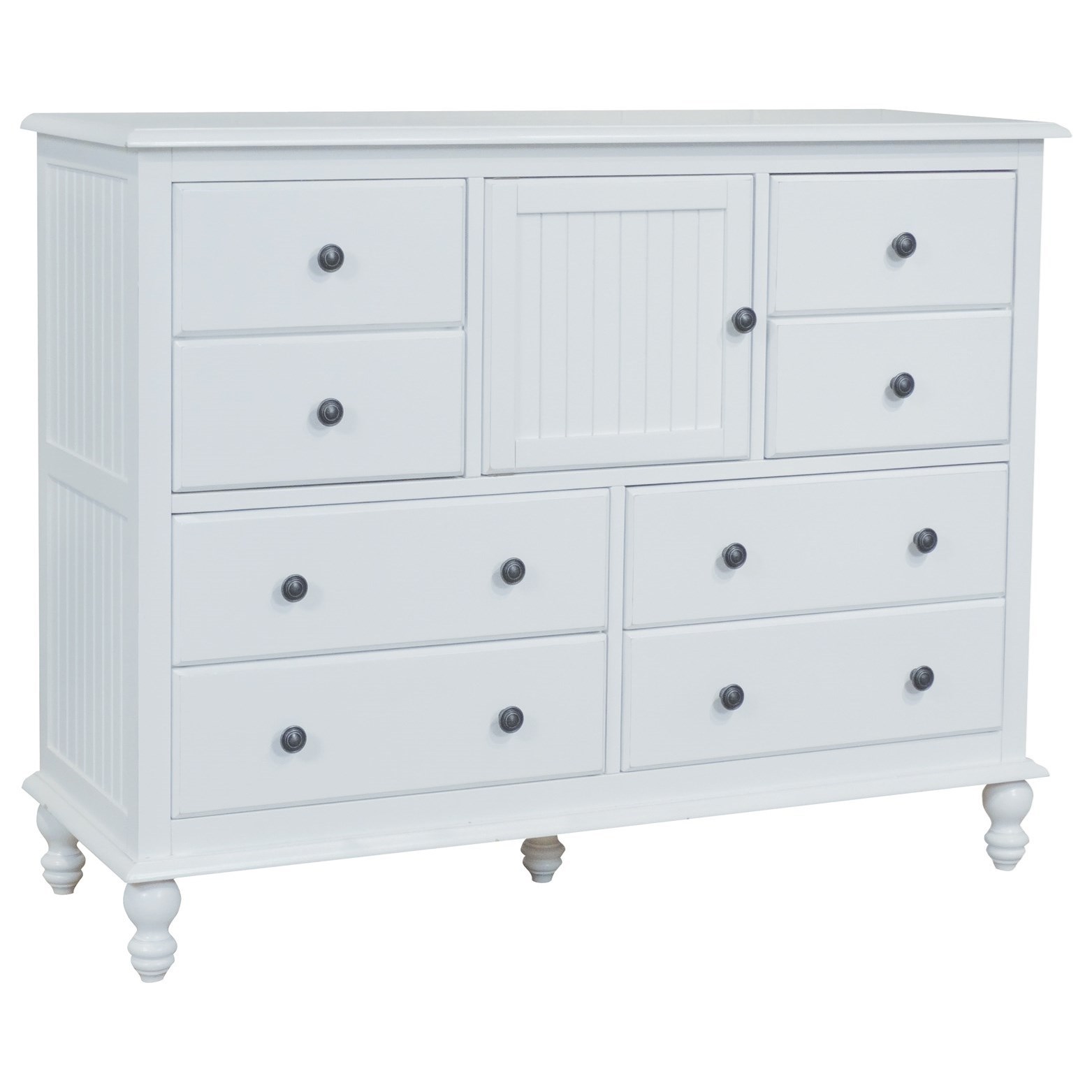 John Thomas Cottage BD072038 Cottage Dresser with Door and 8Drawers